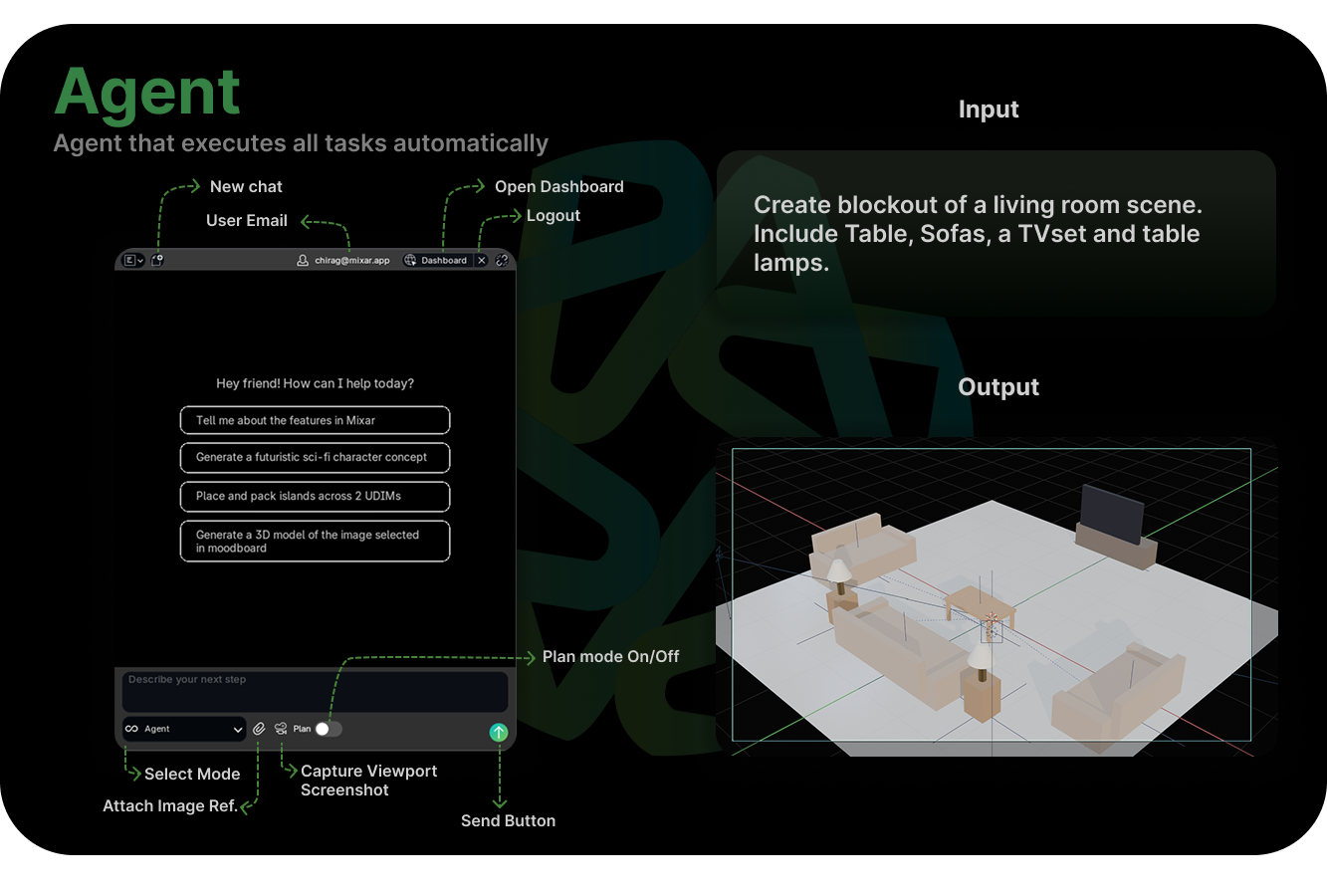 Agent Mode interface