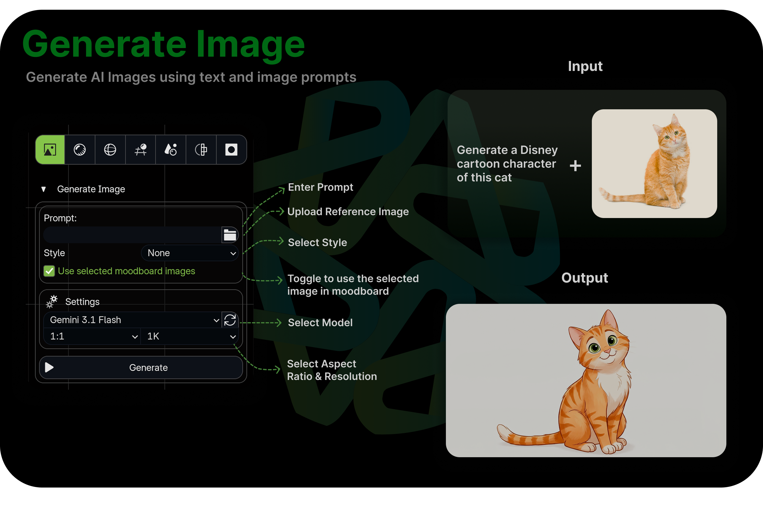 Image Generation interface
