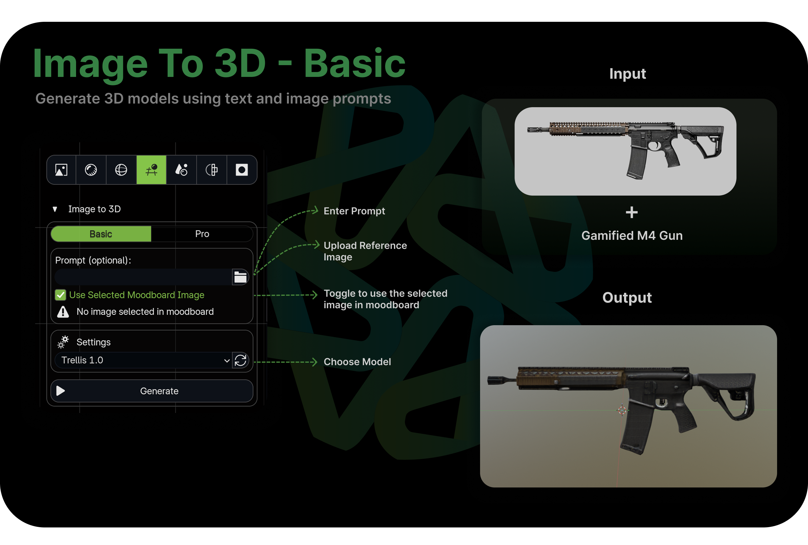 Image to 3D — Basic tier